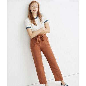 Linen Blend paperbag pants